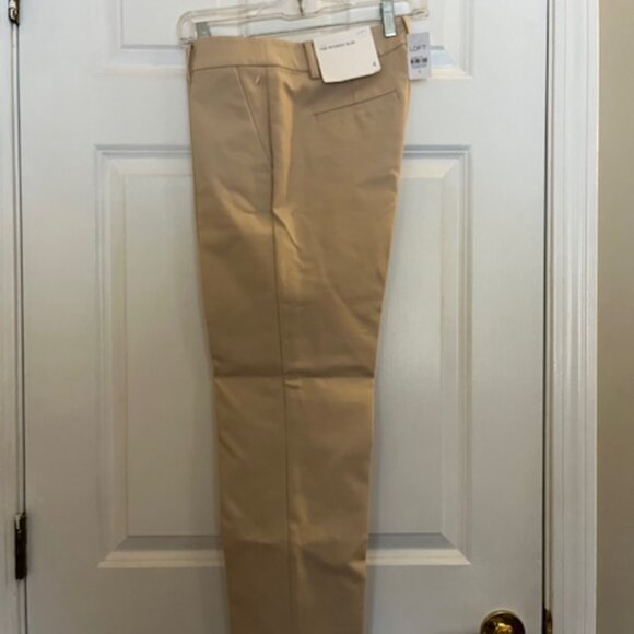 Loft Pants - The Loft Riviera Slim pants, khakai color, size 4, NWT